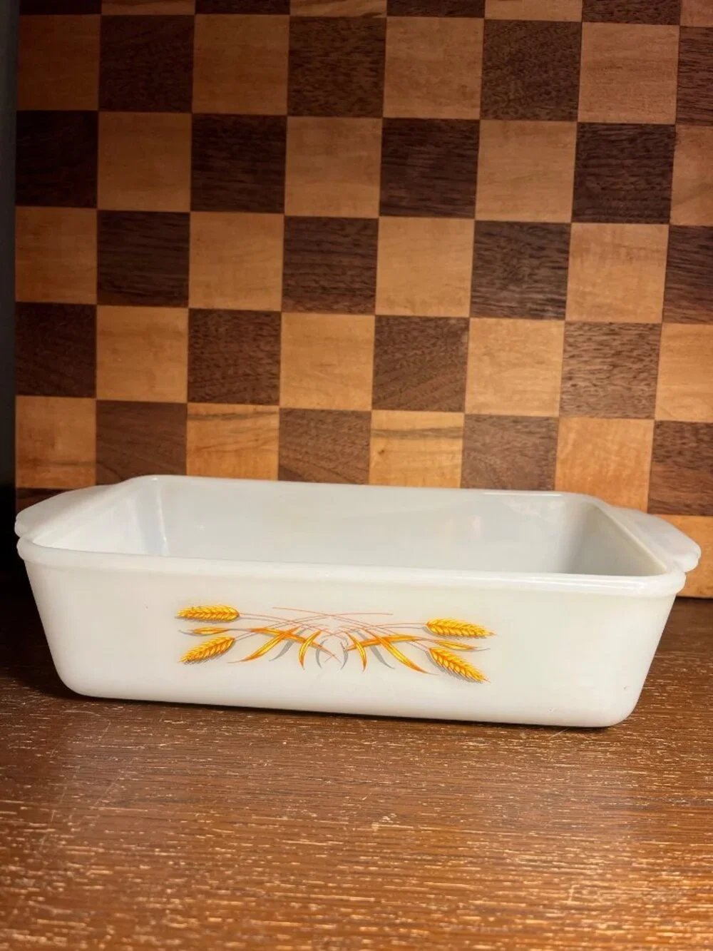 Anchor Hocking Fire King Wheat Loaf Pan Casserole A743